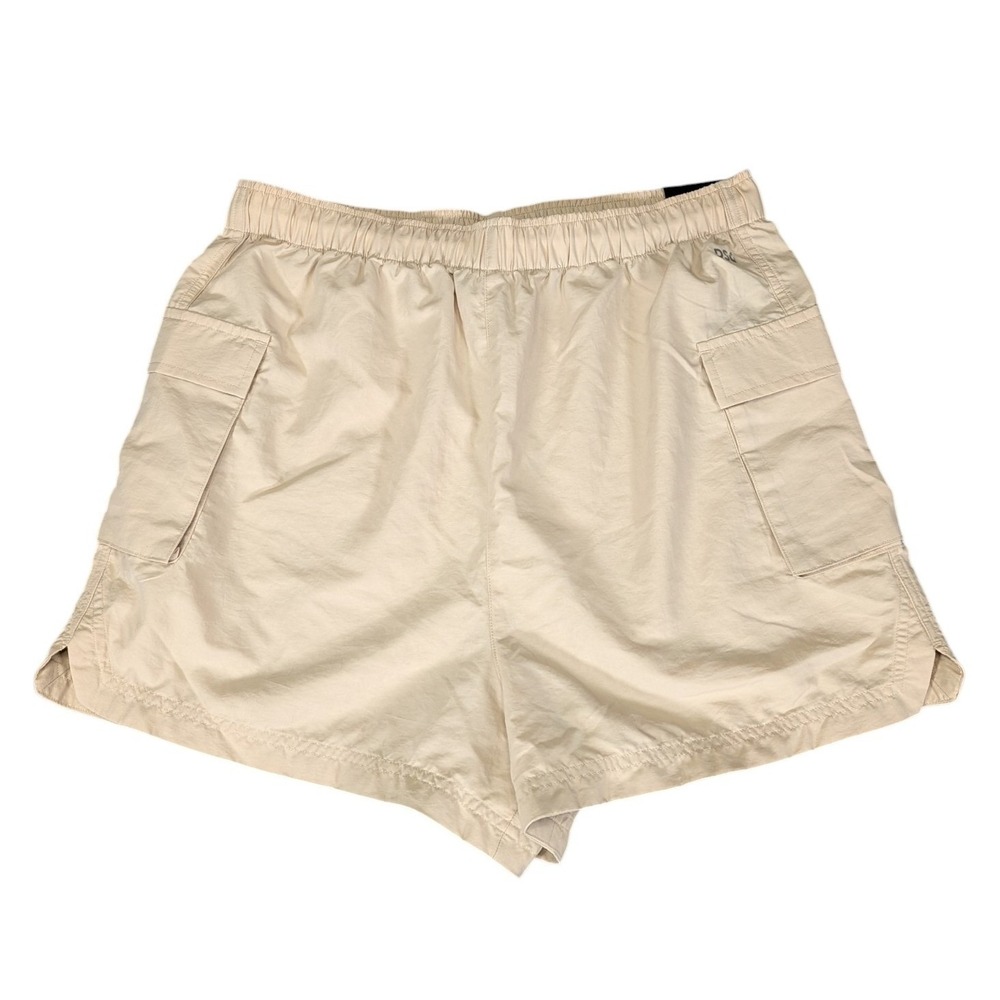 DSG Womens High Rise Woven Cargo Shorts Beige Sandy Slate Medium NWT DAW13109